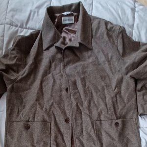 brown light weight coat with lining